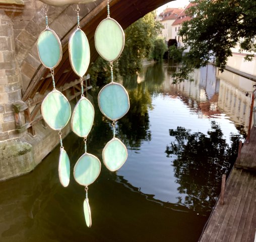 Skleněnka - dekorace ze skla, zvonkohra (marha-art.cz)